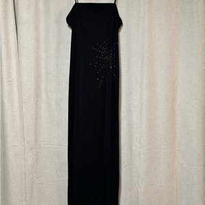 Zum Zum by Niki Livas Black Maxi Dress with Embellishments